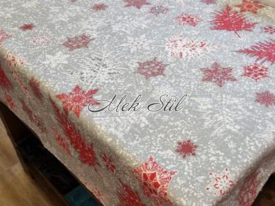Спално бельо   Коледен текстил 2021 Коледна покривка за маса с тефлоново покритие 100/140 Коледни листа